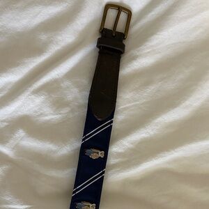Ralph Lauren 36 Men's Navy and Brown Belt